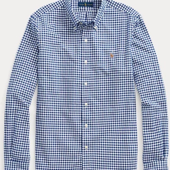 Ralph Lauren men’s gingham check button down - Picture 1 of 5